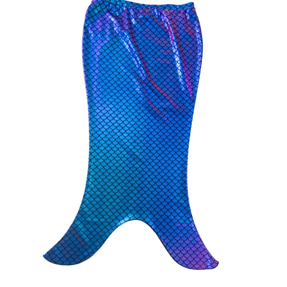 Heart and Harmony Blue/ Purple Metallic Mermaid Cover Up; Girls L